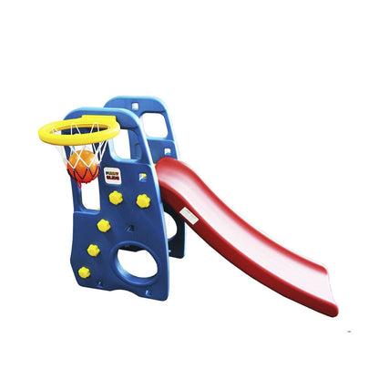 Tobogán 3 en 1 con Cesta de Básquetbol | Bebesit