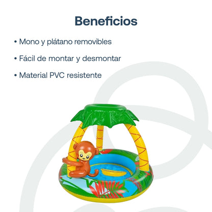 Piscina Infantil Inflable Selva Parasol Be Splash | Bebesit