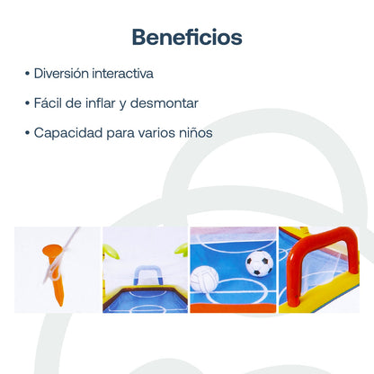 Piscina Centro de Juegos Futbol Voley Multicancha Be Splash | Bebesit