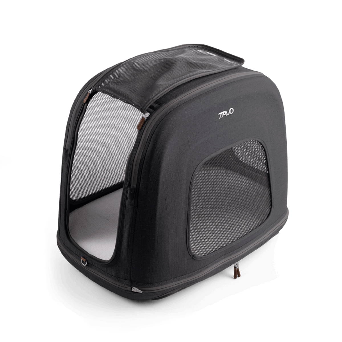 Transportador de Viaje para Mascotas Crispin™ con ISOFIX – Onyx | Tavo Pets
