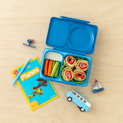 OmieBox UP® – Lonchera Térmica Infantil con Termo Integrado - Cosmic Blue | Omie
