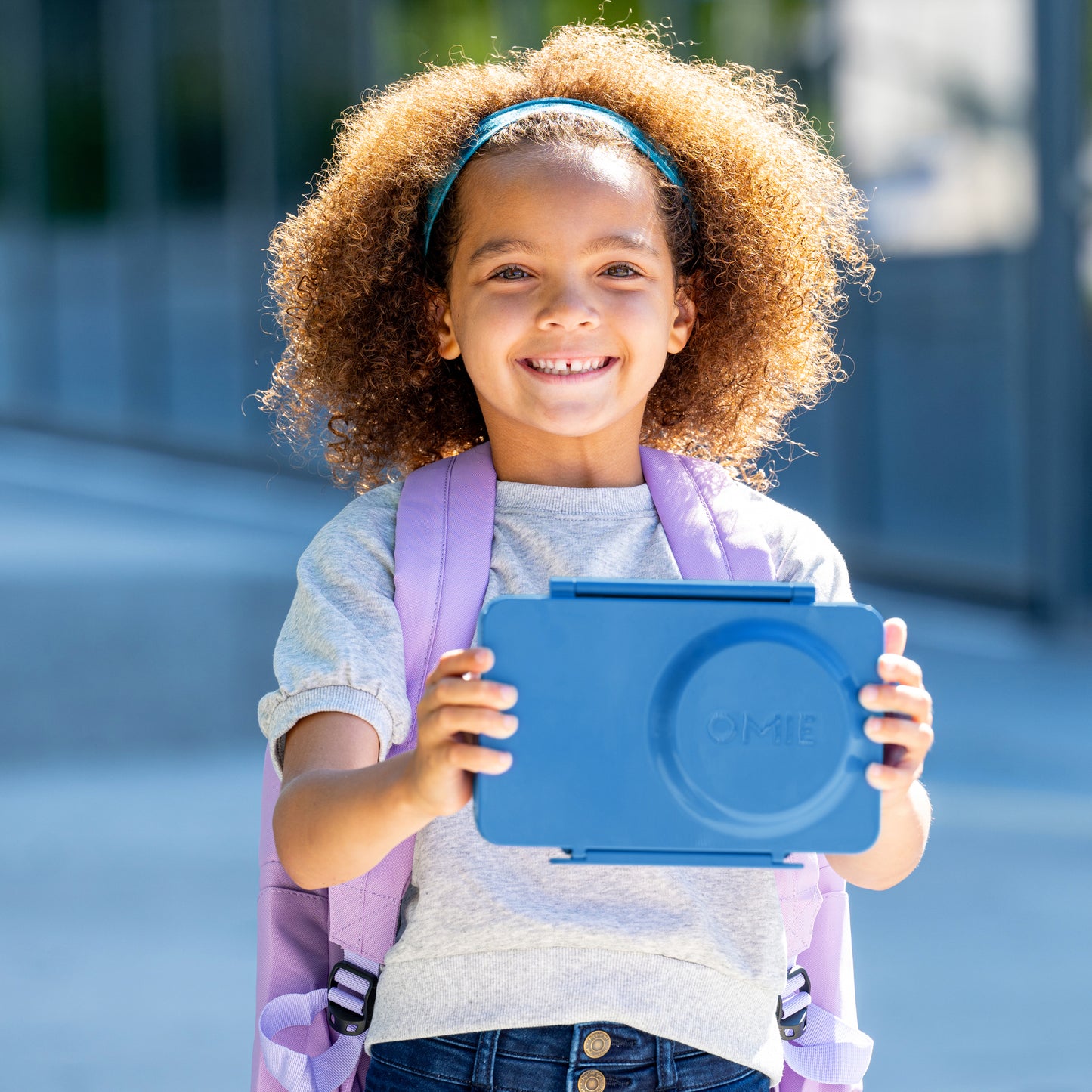 OmieBox UP® – Lonchera Térmica Infantil con Termo Integrado - Cosmic Blue | Omie