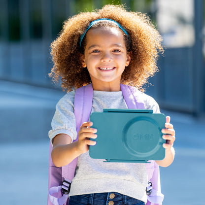 OmieBox UP® – Lonchera Térmica Infantil con Termo Integrado - Teal Green | Omie