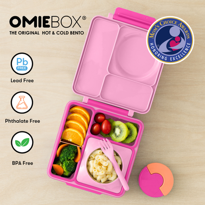 OmieBox® – Lonchera Térmica Infantil con Termo Integrado - Pixie Pink | Omie