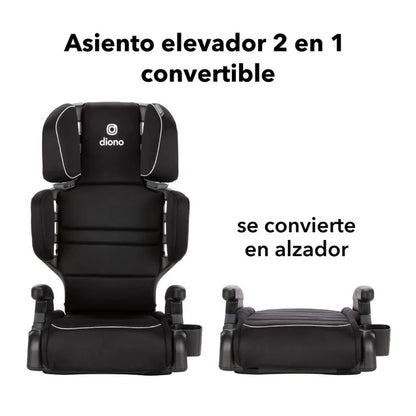 Butaca Connect3® RXT 2-in-1 High-Back Booster - Black Storm | Diono