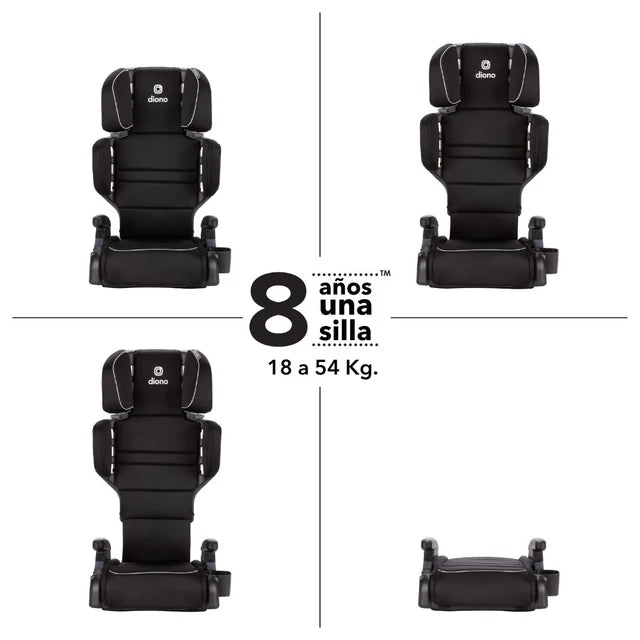 Butaca Connect3® RXT 2-in-1 High-Back Booster - Black Storm | Diono