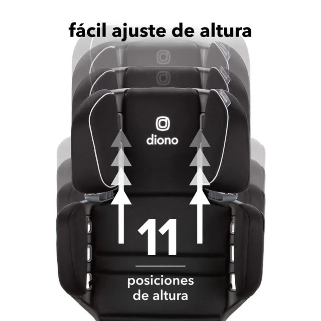 Butaca Connect3® RXT 2-in-1 High-Back Booster - Black Storm | Diono