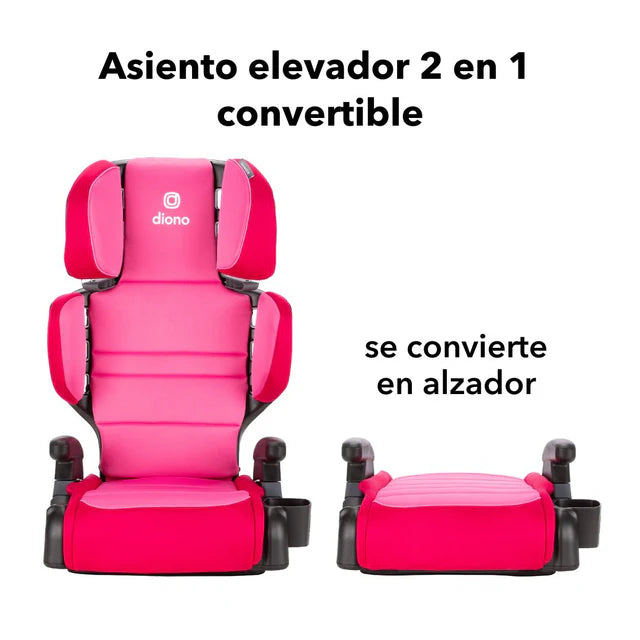 Butaca Connect3® RXT 2-in-1 High-Back Booster -  Pink Cotton Candy | Diono