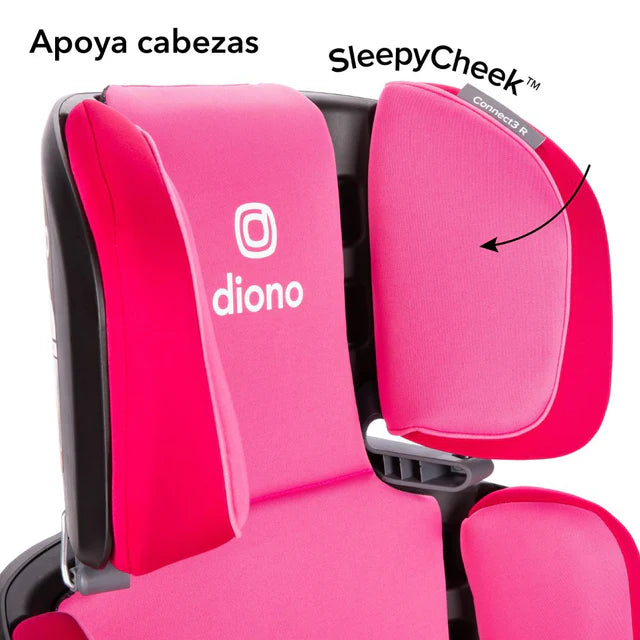 Butaca Connect3® RXT 2-in-1 High-Back Booster -  Pink Cotton Candy | Diono