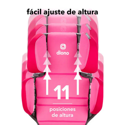Butaca Connect3® RXT 2-in-1 High-Back Booster -  Pink Cotton Candy | Diono