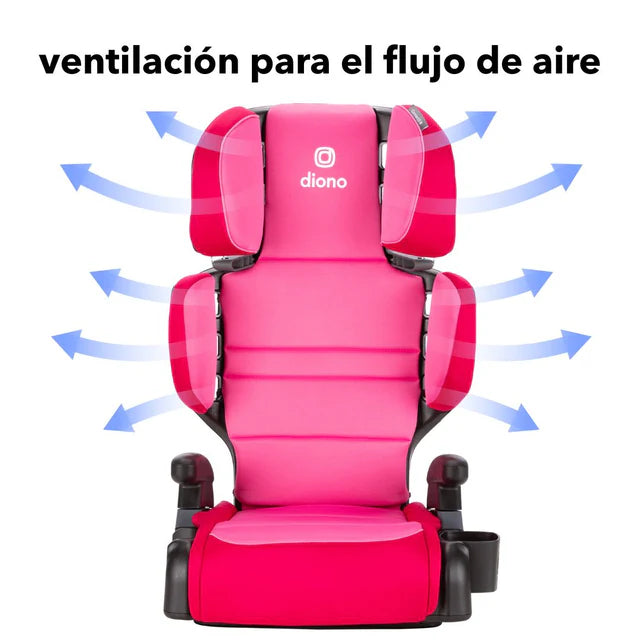 Butaca Connect3® RXT 2-in-1 High-Back Booster -  Pink Cotton Candy | Diono