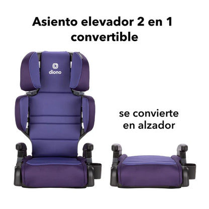 Butaca Connect3® RXT 2-in-1 High-Back Booster -  Purple Wildberry | Diono