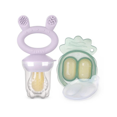 Food Teether Pack + 2 Mini Ice Cream Molds - Purple