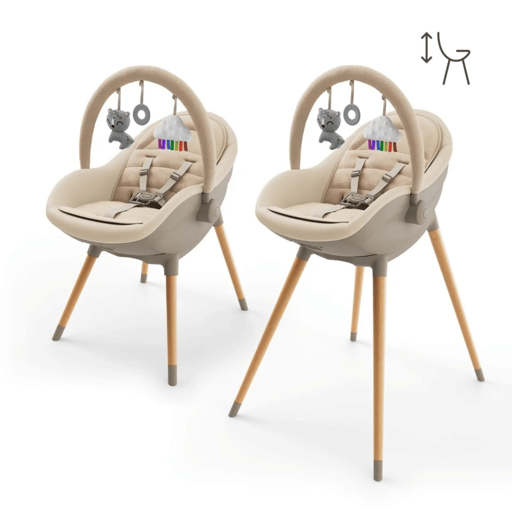 Silla de Comer Evolutiva 3 en 1 FINI UP - Beige | Kinderkraft