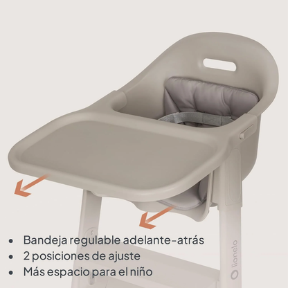 Silla de Comer Beny - Beige Taupe | Lionelo