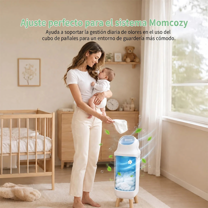 Desodorizante para Basurero de Pañales - Set de 4 Packs | MomCozy