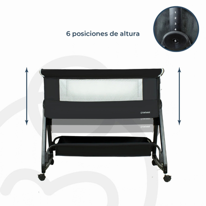 Cuna Colecho Balancin Cloud - Negro | Bebesit
