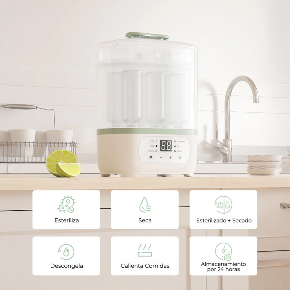 Esterilizador y Secador de Biberones 8 en 1 | MomCozy