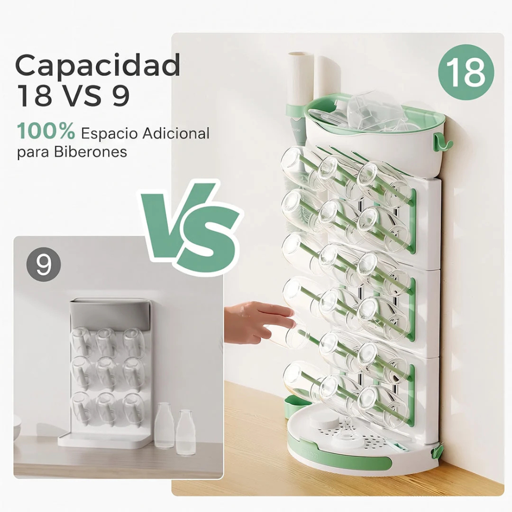 Escurridor de Mamaderas | MomCozy