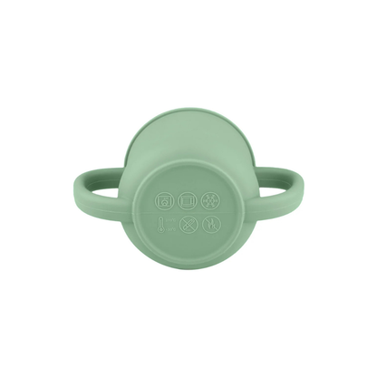 Vaso 2 En 1 Con Asas - Verde | Infanti