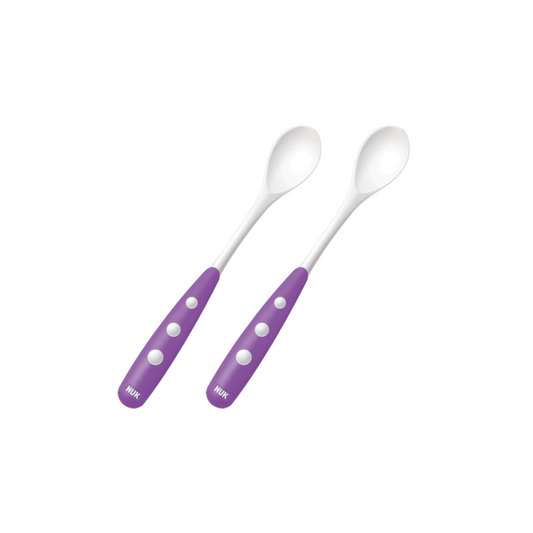 Ergonomic Baby Spoons - Set of 2 - Purple