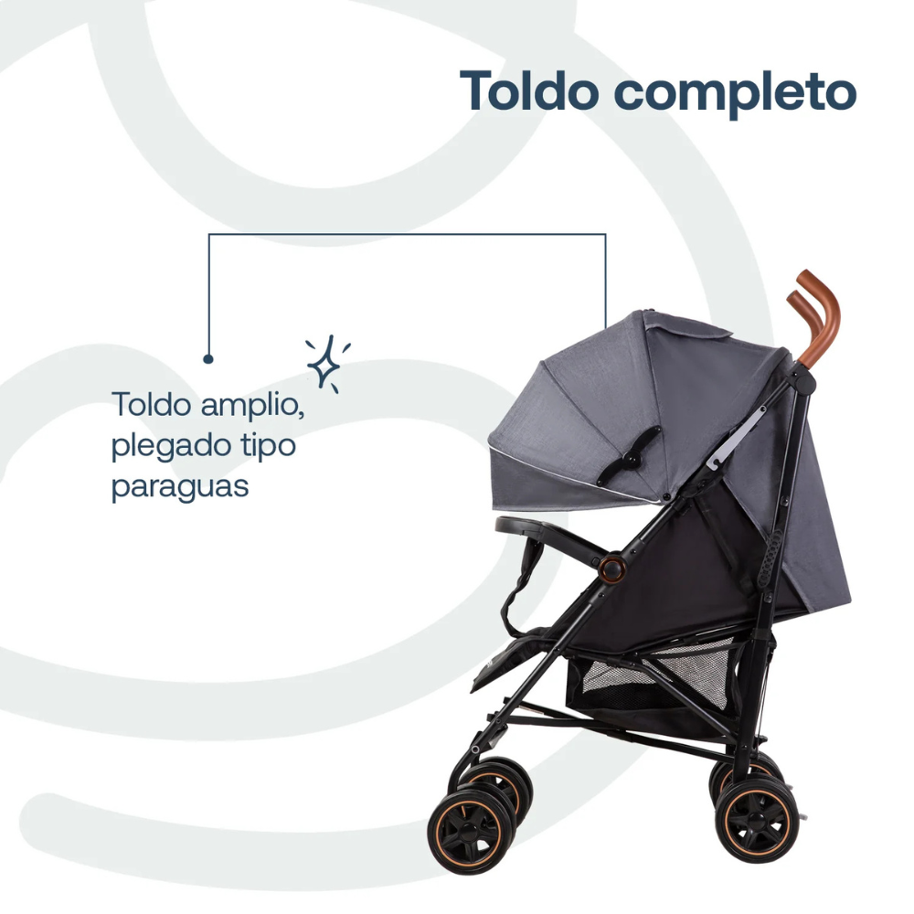 Coche Paragua Magic Ride - Gris | Bebesit
