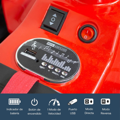 Auto Eléctrico F1 Schumi - Rojo | Bebesit