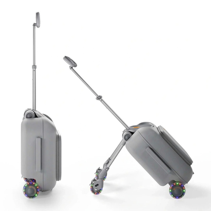 Maleta Infantil 2 en 1 con Asiento Cabby - Grey | Kinderkraft