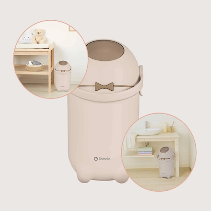 Basurero Contenedor de Pañales Purebin - Beige Sand | Lionelo