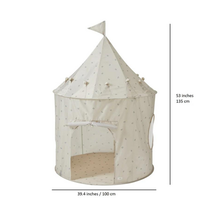 Recycled Fabric Play Tent - Blueberry Taupe