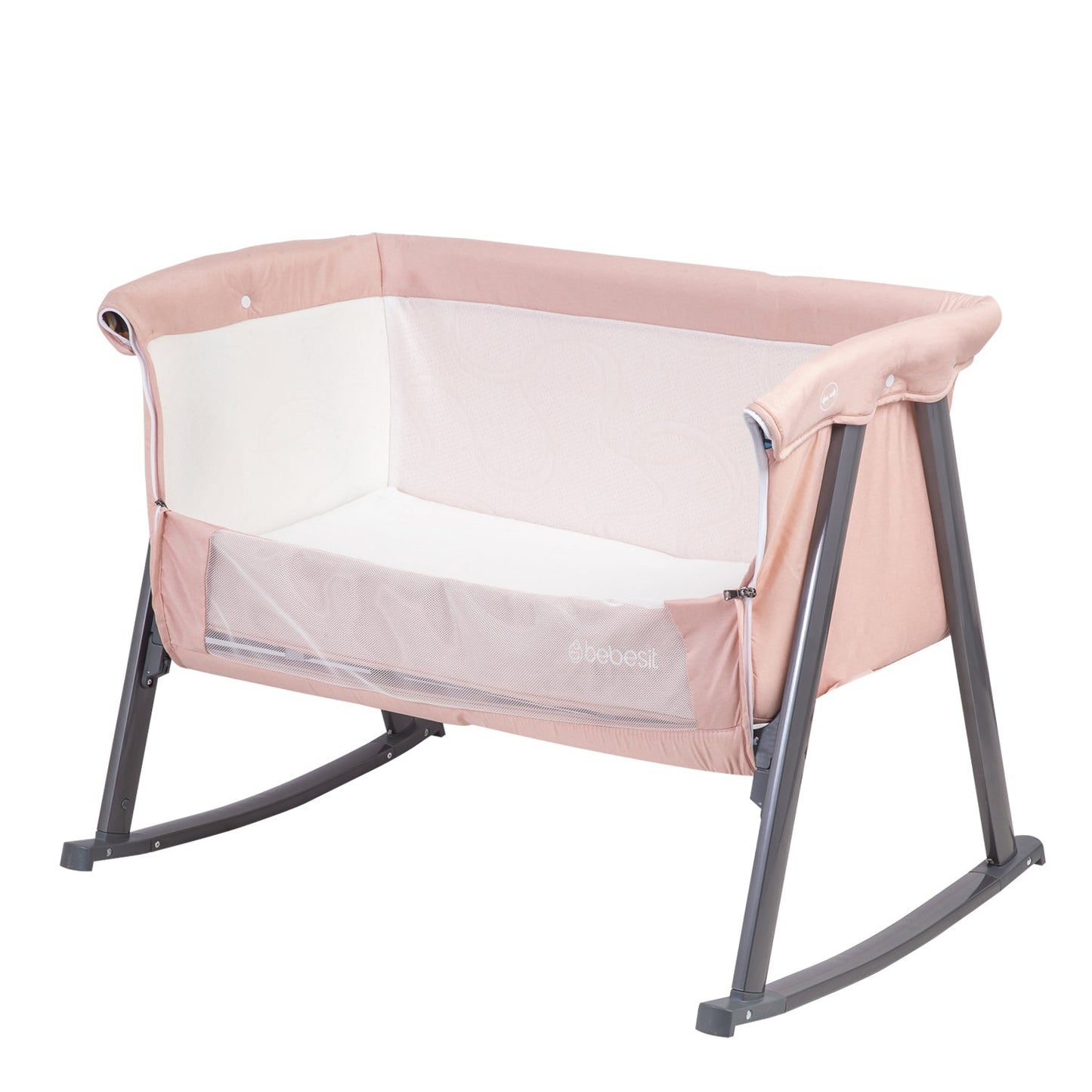 Cuna Moisés Balancín con Mosquitero - Rosa | Bebes