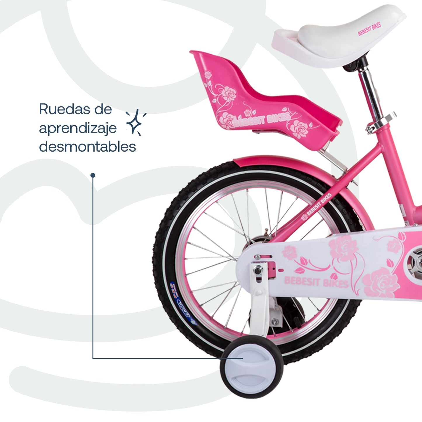 Bicicleta Infantil Queen - Rosada | Bebesit