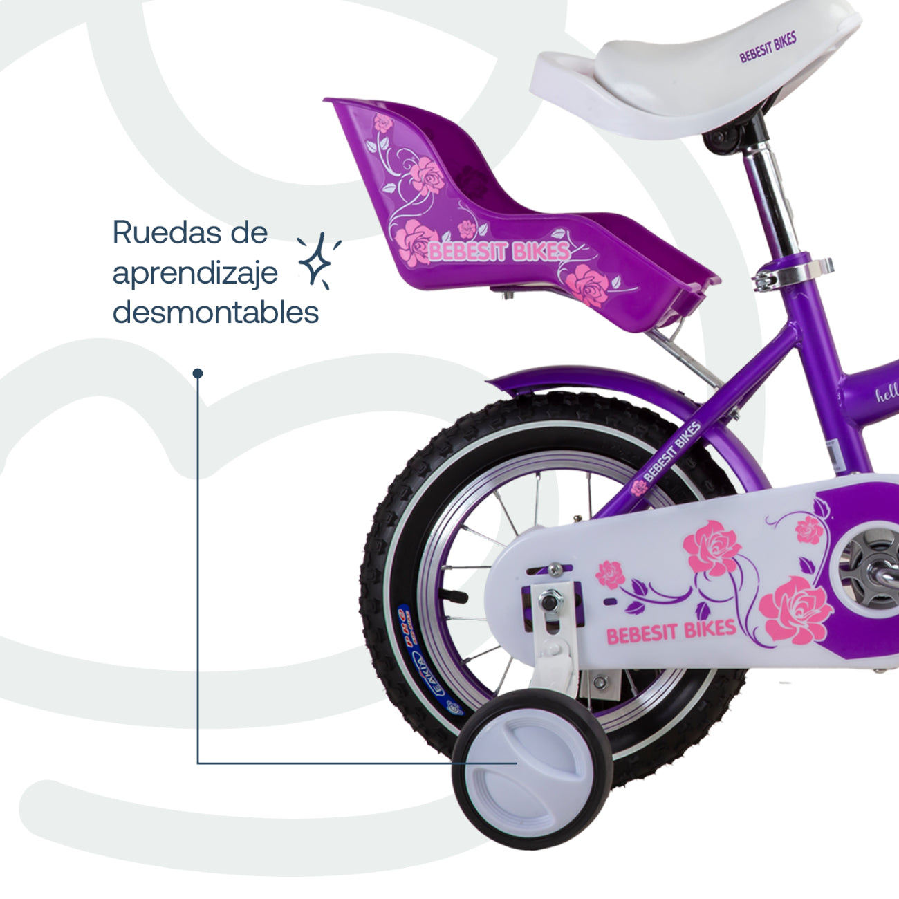 Bicicleta Infantil Queen - Morada | Bebesit