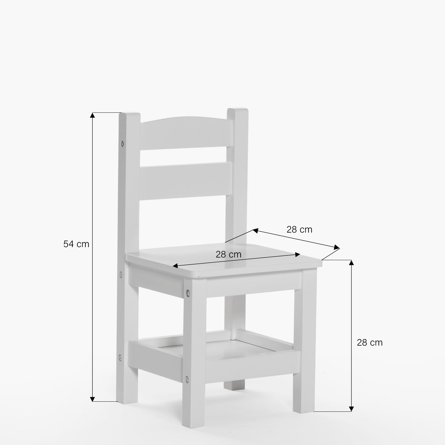 Pack Kids 1 Mesa 2 sillas Olivia Blanco - Form Design