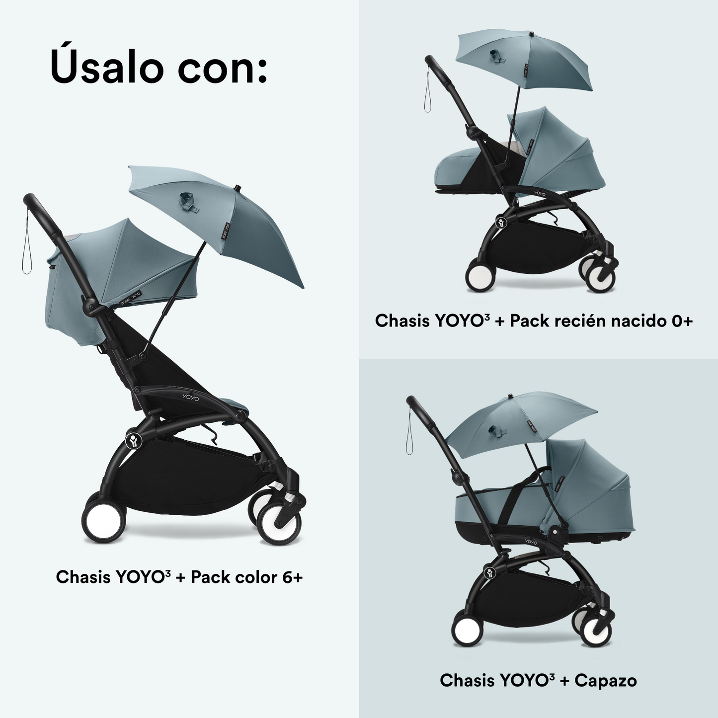 Sombrilla YOYO - Aqua | YOYO by Stokke