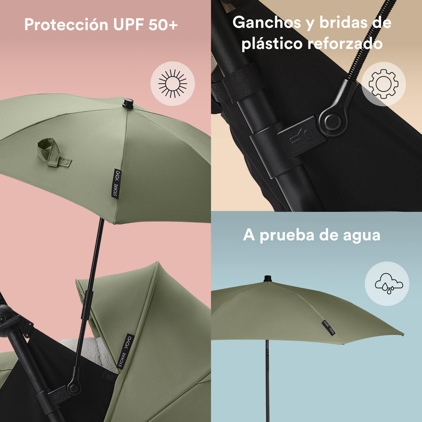 Sombrilla YOYO - Olive | YOYO by Stokke
