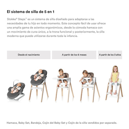 Silla Steps™ - Black Warm Brown | Stokke