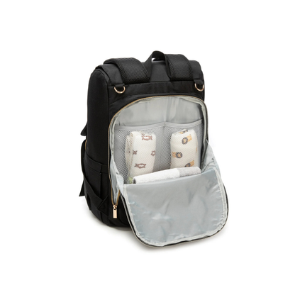 Mochila Pañalera - Black Gold | Bebesit