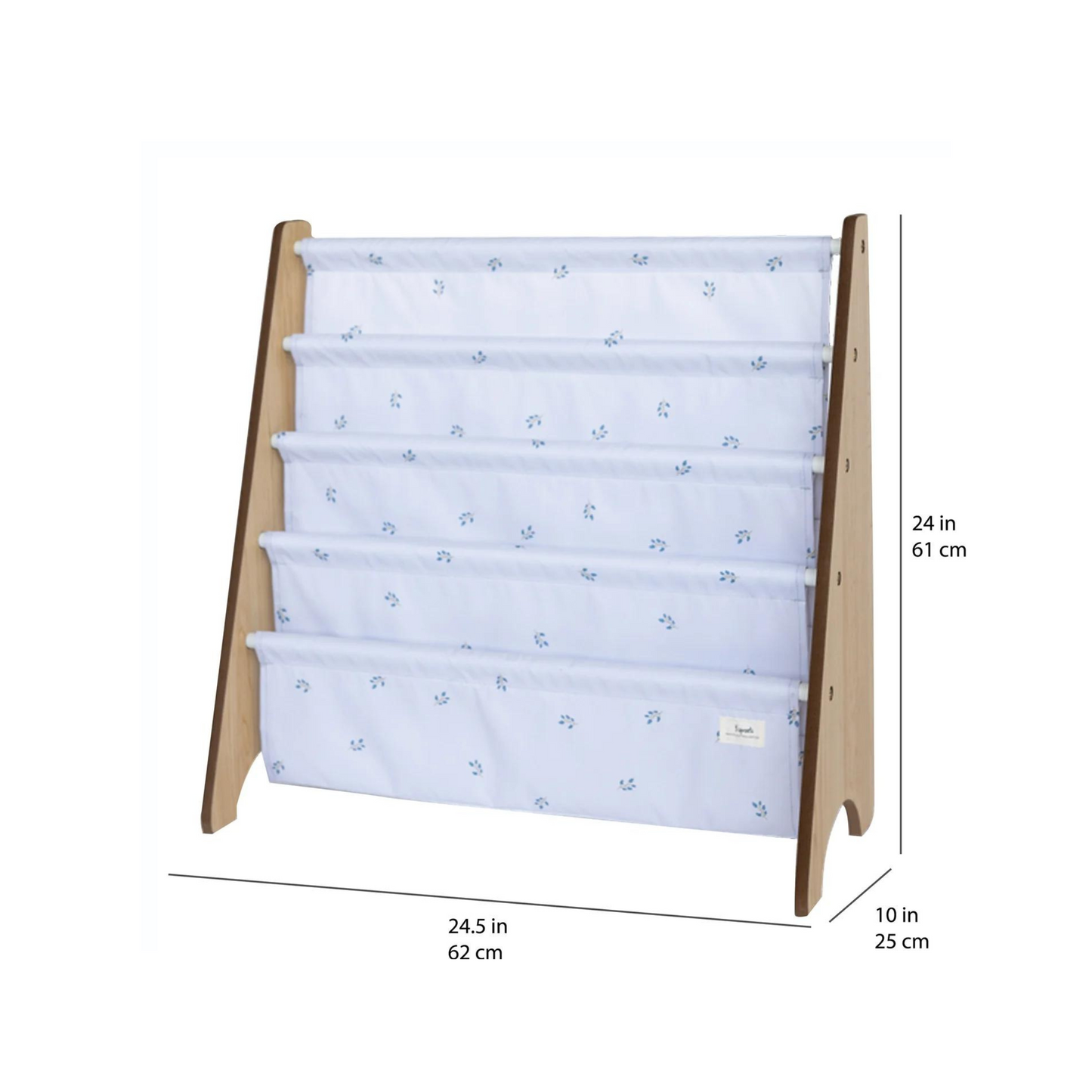 Recycled Fabric Bookcase - Blueberry Mist