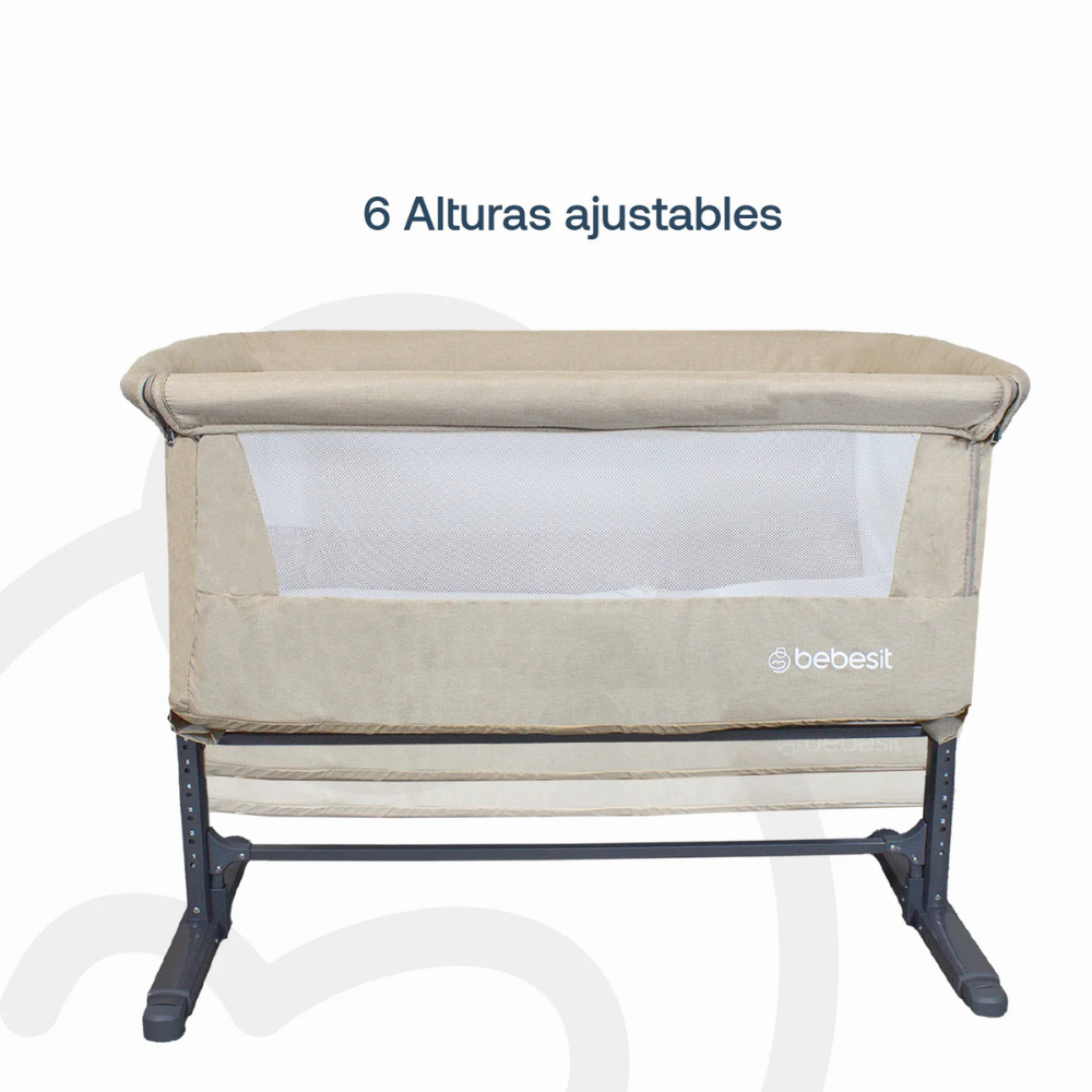 Cuna Colecho con Mosquitero MySide LX - Beige | Bebesit
