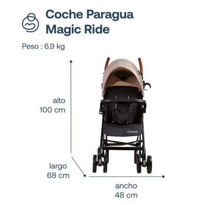 Coche Paragua Magic Ride - Beige | Bebesit