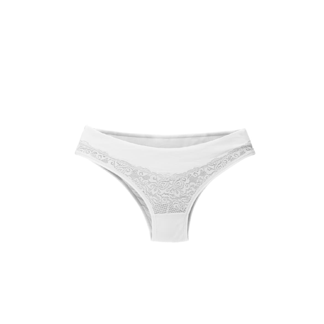 Lace Maternity Panties - White