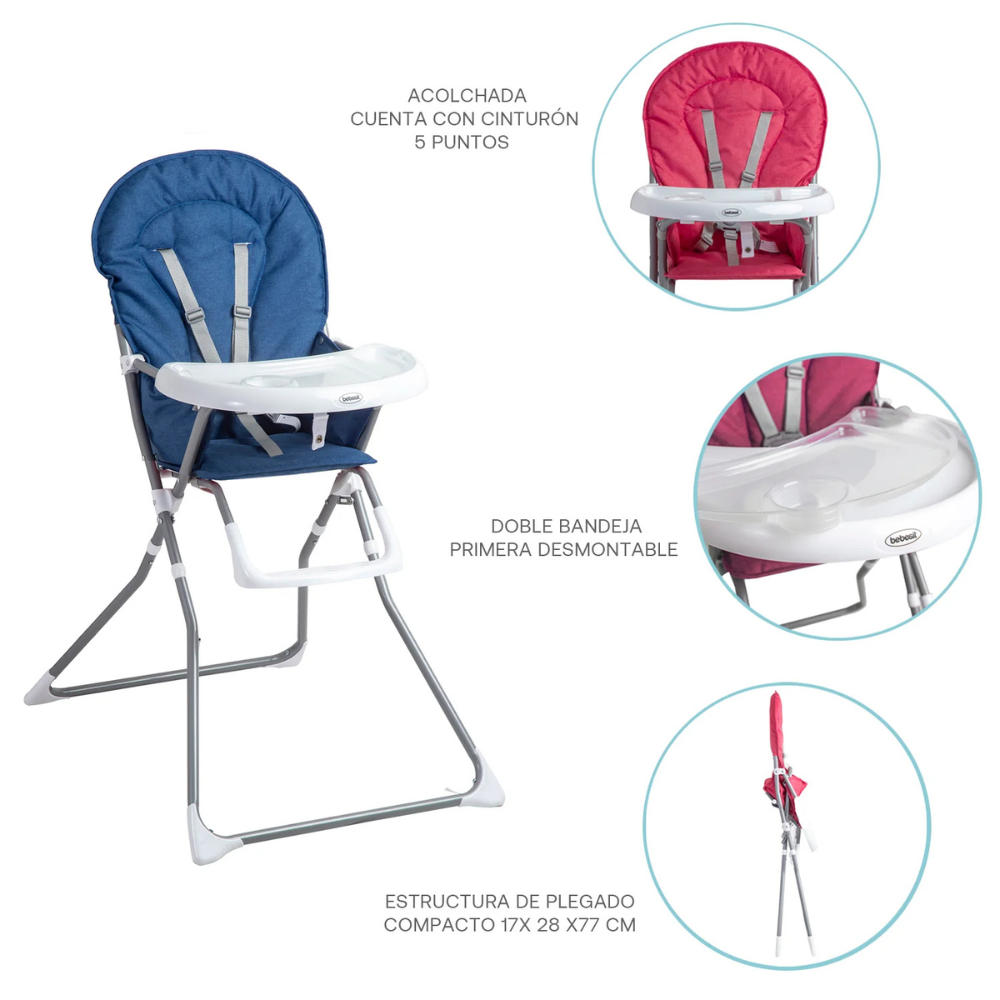 Silla de Comer Vectra - Azul | Bebesit