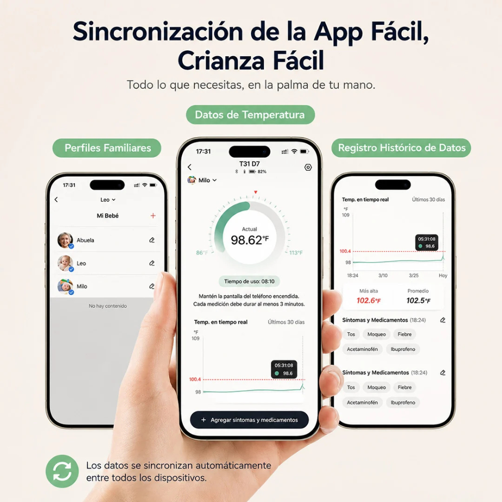 Termómetro Continuo para Bebé | MomCozy