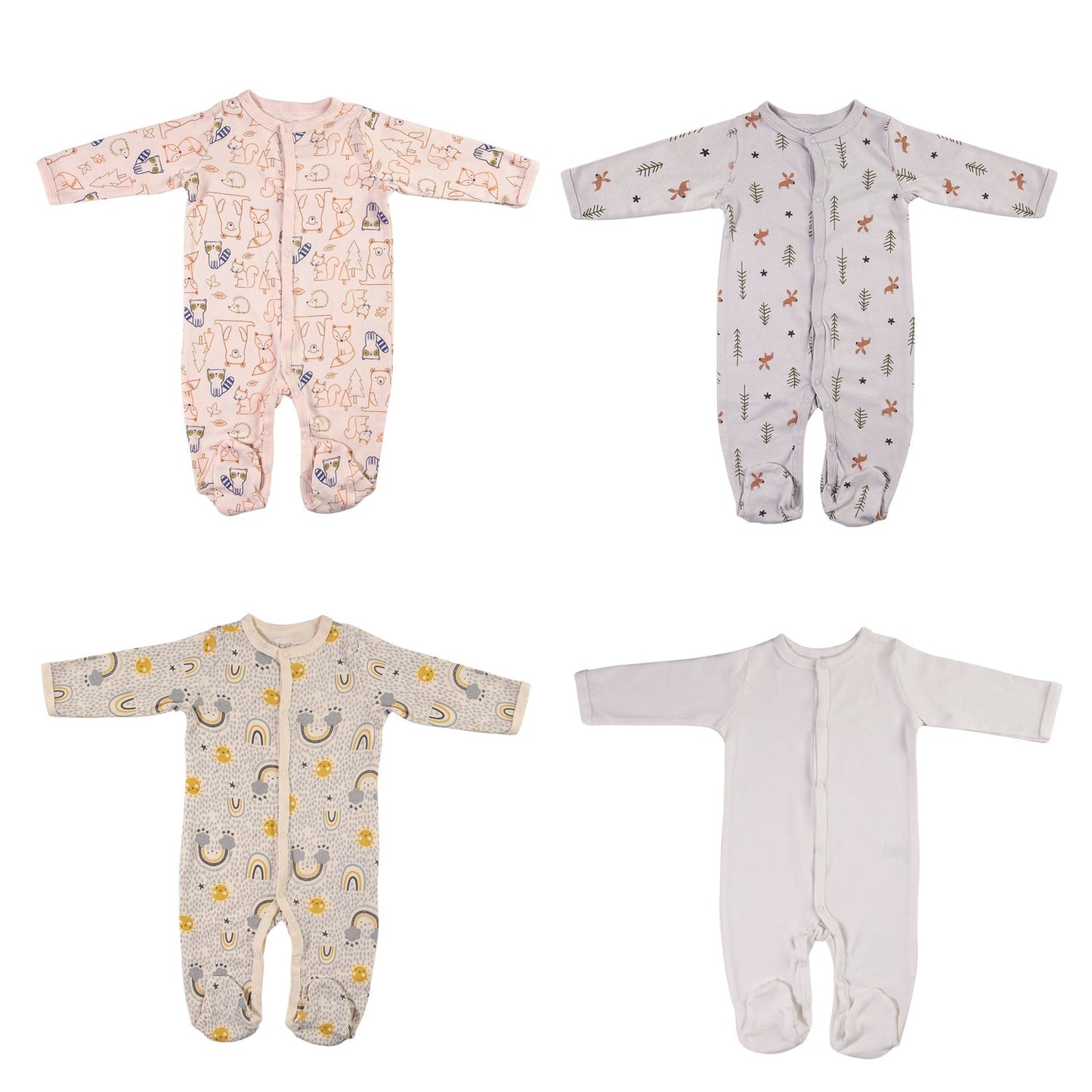 Pack de 4 Pijamas Unisex | Bebesit