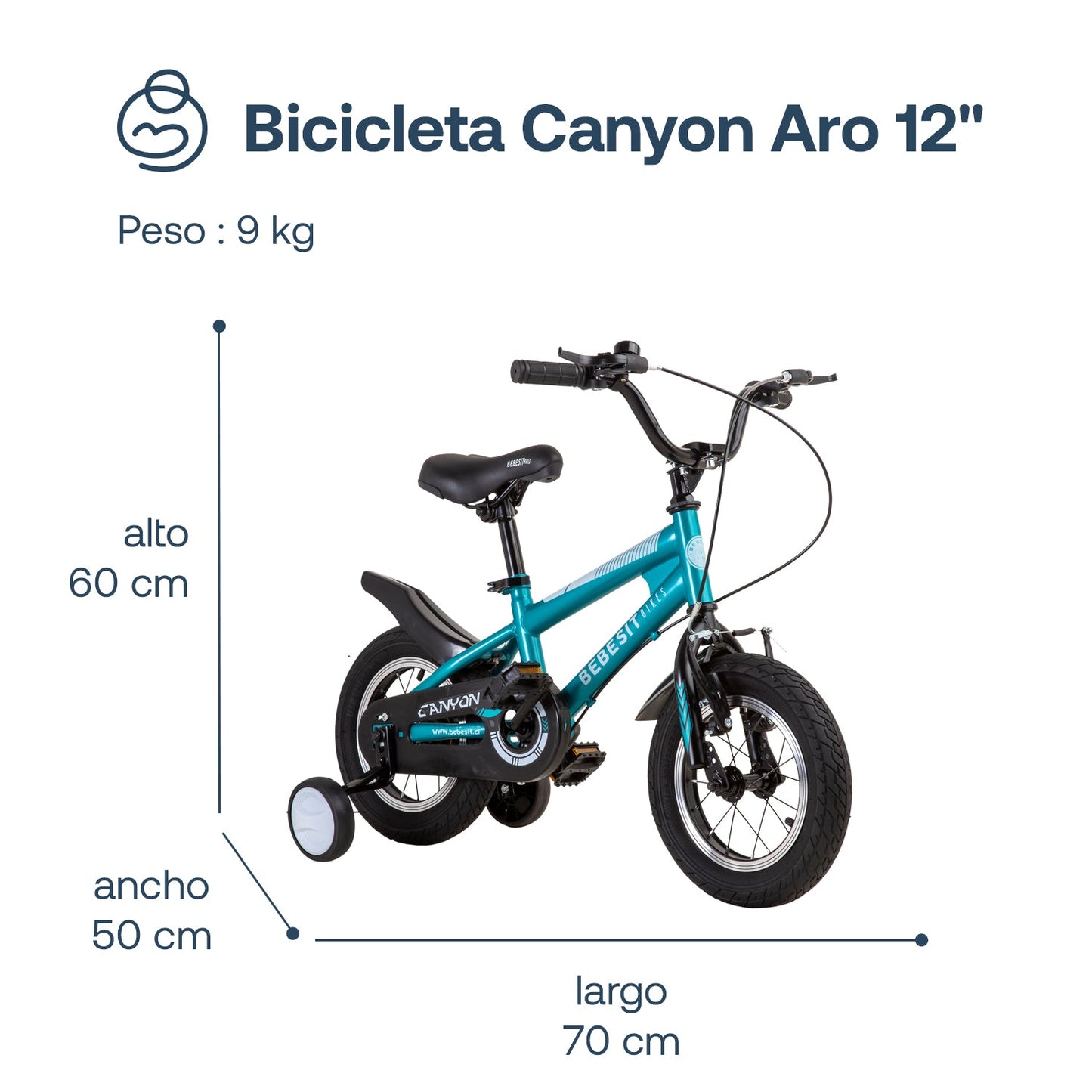 Bicicleta Infantil Canyon - Verde | Bebesit