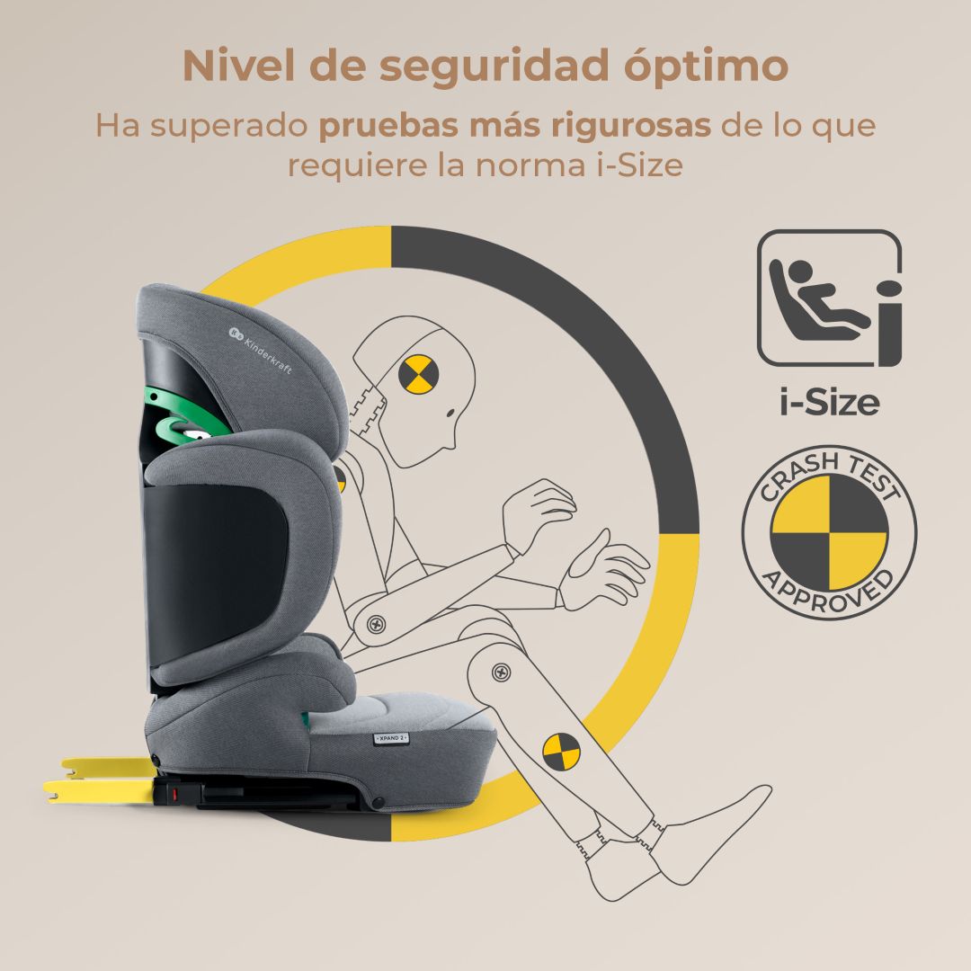 Silla de Auto Butaca Xpand 2 i-Size - Grey | Kinderkraft