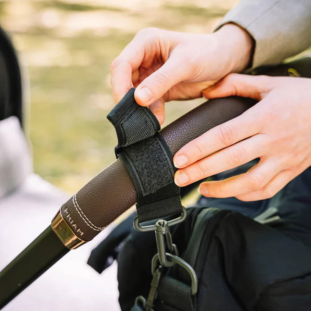 Bolso Maternal Acolchado con Mudador Portátil - Negro | Done by deer