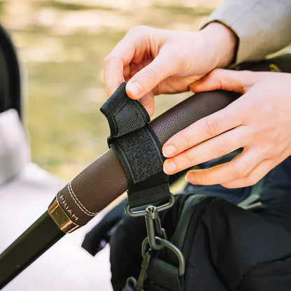 Bolso Maternal Acolchado con Mudador Portátil - Negro | Done by deer