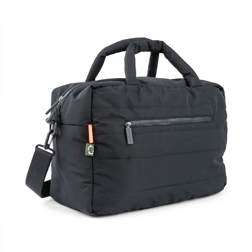Bolso Maternal Acolchado con Mudador Portátil - Negro | Done by deer